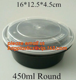white disposable plastic salad bowl,PLA 16oz 500ml plastic - disposable salad bowl with lid,PP disposable clear plastic supplier