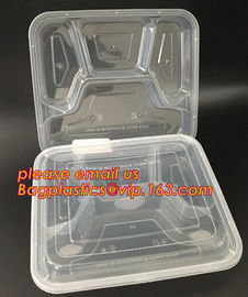 Supermarket display wholesale storage fruit food defrosting plastic tray,manufacturer supply bpa free reusable 3 compart supplier