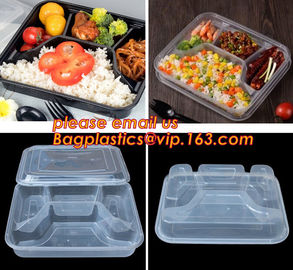 Supermarket display wholesale storage fruit food defrosting plastic tray,manufacturer supply bpa free reusable 3 compart supplier