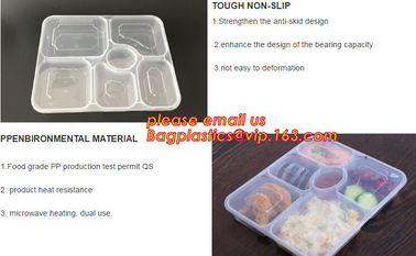 Disposable Plastic Blister Food Tray,Wholesale customized black disposable plastic fast food tray,plastic tray, bagease supplier