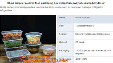 Food grade plastic disposable plastic take away bento box with 4 compartment,Containers Plastic Leakproof Food Container supplier