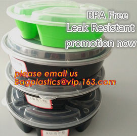 Reusable Take Away Plastic Salad Bowl With Fork And Dressing box and Source Container,Disposable take away plastic salad supplier