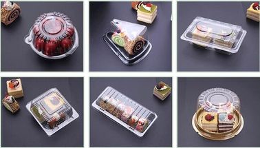 disposable Frozen Food PET PP Plastic Packing Trays For Meat,Suchi Party Food Container Tray With Lid For Food Packaging supplier