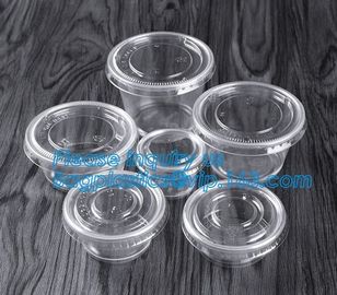 1oz 2oz 5oz 8oz 9oz short glasses small clear disposable plastic sauce cup,Eco-freindly disposable 55ml 2oz biodegradabl supplier