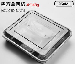 28oz Rectangular single-use Salad box manufacturer,Eco-friendly OPS Transparent Plastic Salad Container Wedding Disposab supplier