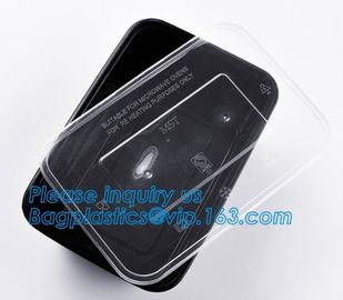 28oz Rectangular single-use Salad box manufacturer,Eco-friendly OPS Transparent Plastic Salad Container Wedding Disposab supplier