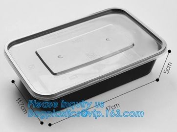 28oz Rectangular single-use Salad box manufacturer,Eco-friendly OPS Transparent Plastic Salad Container Wedding Disposab supplier