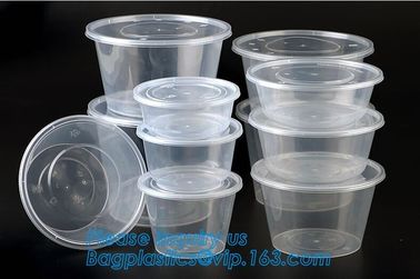Cheap Food grade salad plastic bowl disposable plastic salad bowl,Eco-friendly white PP plastic round food container noo supplier