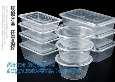 Cheap Food grade salad plastic bowl disposable plastic salad bowl,Eco-friendly white PP plastic round food container noo supplier