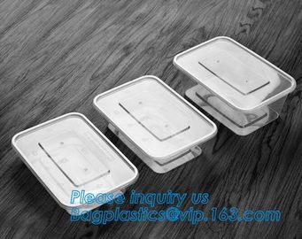 Meal Prep Containers 3 Compartment Leak Proof 1oz sauce cups Microwave BPA Free Plastic Food Bento Plastic Lunch Boxes supplier