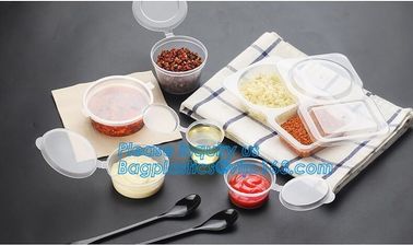 4oz PP Sauce cup hinged lid airtight pot Injection take away food container,PLA 4oz 140ml biodegradable cup disposable p supplier