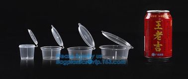 Disposable mini plastic jelly cup PP sauce cup,PS Sauce Cup,Transparent PP Plastic Square Portion Sampling Sauce Cup wit supplier