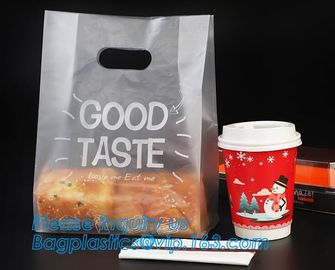 Customized Small Sealed Bakery Food Packing Poly Lined Snack Paper Bag With Clear Window For Cookies, bagease, bagplasti supplier