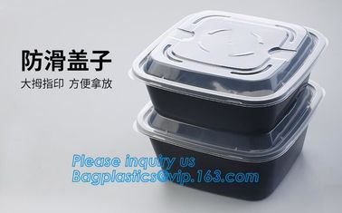 3 compartment durable plastic food meal prep bento box,modern style food grade plastic fresh box/bento box/lunch box pac supplier