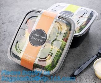 3 compartment durable plastic food meal prep bento box,modern style food grade plastic fresh box/bento box/lunch box pac supplier