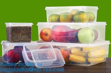 Glossy high quality acrylic storage box,Plastic Round Shape Clear Fresh Box,Food storage container clear plastic packing supplier