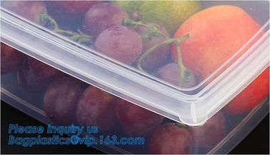 Glossy high quality acrylic storage box,Plastic Round Shape Clear Fresh Box,Food storage container clear plastic packing supplier