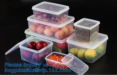 Factory direct sale pp plastic food storage canister set food preservative box,Plastic home usage fresh food storage box supplier