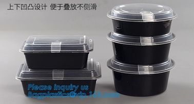 PET clear plastic food disposable container fruit salad bowl,disposable food packaging plastic bowls with lids bagplasti supplier