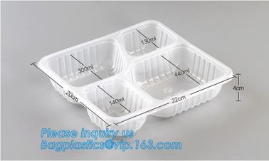 Multipurpose Plastic Rigid Disposable PET Food Tray, Clear and Solid PET Container,disposable black PP food plastic cont supplier