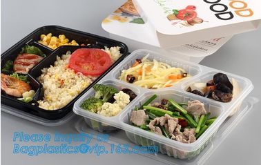 Multipurpose Plastic Rigid Disposable PET Food Tray, Clear and Solid PET Container,disposable black PP food plastic cont supplier