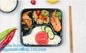 Food Grade Plastic Sushi Tray Set Full Printed Sushi Trays With Lids Customize Available,disposable packing plastic food supplier