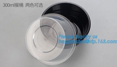 PLA Tray To Go Containers Food Disposable Biodegradable Plastic PLA bowl Salad Bowl With Lid,fast food container disposa supplier