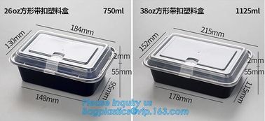 500ML 1300ML Rectangular Camping Bowl Stackable Plastic Box Fresh Box Colorful Microwavable Food Storage Container Set supplier