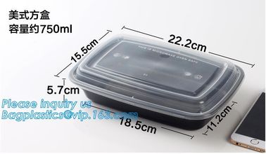 500ML 1300ML Rectangular Camping Bowl Stackable Plastic Box Fresh Box Colorful Microwavable Food Storage Container Set supplier