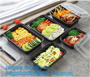 Meal Prep Containers Free Sample Bento Lunch Box Biodegradable Food Container Plastic Wheat Straw Lunch Box bagplastics supplier