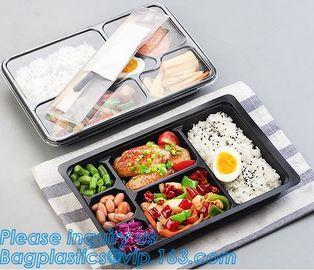 Fast food delivFood Grade Flat Collapsible Kids Plastic Foldable Silicone Plastic Food Storage Container Bento Lunch Box supplier