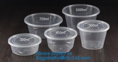 disposable cornstarch convenience takeaway plastic food bowl,BPA free bamboo fiber plastic food bowl with FDA, fast food supplier