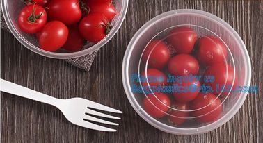 disposable cornstarch convenience takeaway plastic food bowl,BPA free bamboo fiber plastic food bowl with FDA, fast food supplier