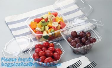 32oz Disposable Clear PET Plastic Salad Bowl With Lid PLA Biodegradable Salad Bowl,24oz Pet Disposable Plastic Salad Bow supplier