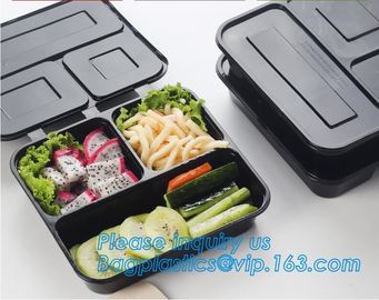 Disposable Plastic food delivery box Printing Sushi Tray For Food Packaging,HIPS Material Disposable Black Plastic Food supplier