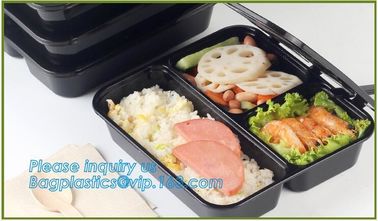 Disposable Plastic food delivery box Printing Sushi Tray For Food Packaging,HIPS Material Disposable Black Plastic Food supplier