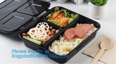 Disposable Plastic food delivery box Printing Sushi Tray For Food Packaging,HIPS Material Disposable Black Plastic Food supplier