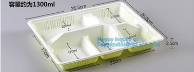 Disposable PP plastic food container 3 compartment containers / bento box / meal prep containers,food containers square supplier