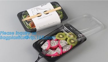 Plastic food container lunch box 2 compartment, bento lunch box container,Airtight Microwave Safe crisper box fast food supplier