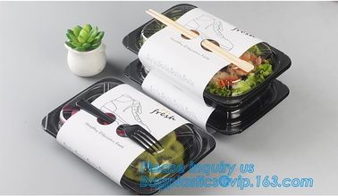 Plastic food container lunch box 2 compartment, bento lunch box container,Airtight Microwave Safe crisper box fast food supplier