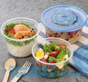 550ml Microwavable Plastic Disposable Food Packaging Container Rice Bowls For Food,Pp Round disposable cheap high qualit supplier