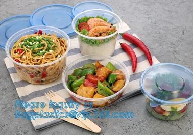 550ml Microwavable Plastic Disposable Food Packaging Container Rice Bowls For Food,Pp Round disposable cheap high qualit supplier