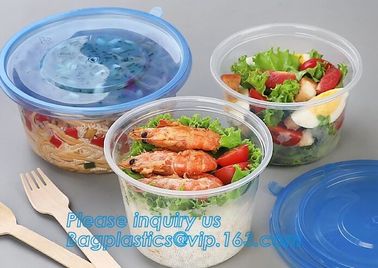 550ml Microwavable Plastic Disposable Food Packaging Container Rice Bowls For Food,Pp Round disposable cheap high qualit supplier