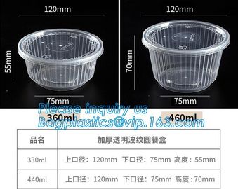 6&quot; Plastic Clear Round Food Serving Bowl,Wholesale Cheap Eco-friendly Food Grade PP Reusable Plastic Bowl bagease pac supplier