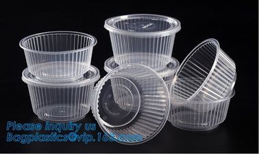 6&quot; Plastic Clear Round Food Serving Bowl,Wholesale Cheap Eco-friendly Food Grade PP Reusable Plastic Bowl bagease pac supplier