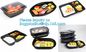 Food container tray,Black 5 Compartment Food Packaging Blister Plastic Fruit Tray,blister plastic microwave food ovenabl supplier