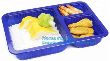 bpa free stackable take away leakproof black 2 compartment plastic microwave meal prep containers food bento box for kid supplier