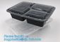 Wholesale 3 Compartment Take away Microwave PP High Quality food container Plastic Prep Meal disposable bento box with l supplier