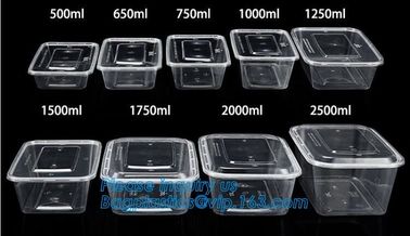 Microwave lunch bento box Eco-friendly 700ml disposable plastic pp food storage containers food take away packaging box supplier