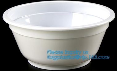 Pp Round disposable cheap high quality plastic bowl with lid,disposable package PP new plastic salad food bowl with seal supplier